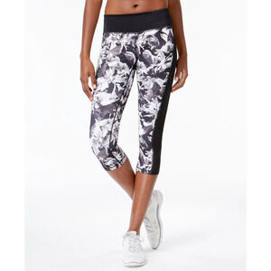 Ideology Womens Floral Cropped Athletic Leggings Small